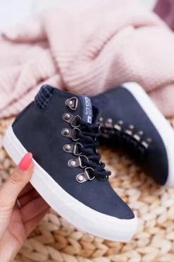 Chłopięce>Big Star Shoes Trzewiki Dziecięce Chłopięce Big Star Granatowe EE374038