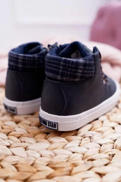 Chłopięce>Big Star Shoes Trzewiki Dziecięce Chłopięce Big Star Granatowe EE374038