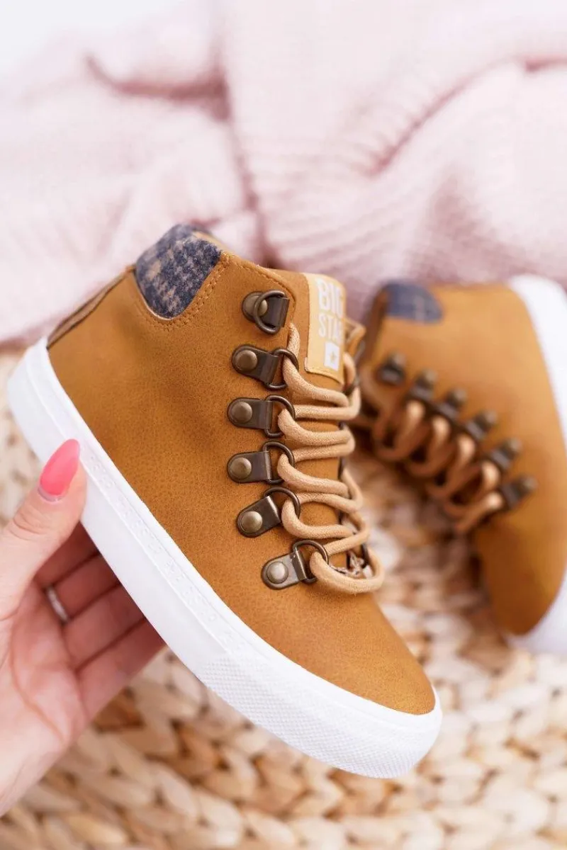 Best Trzewiki Dziecięce Chłopięce Big Star Camel EE374039 Dzieci Chłopięce