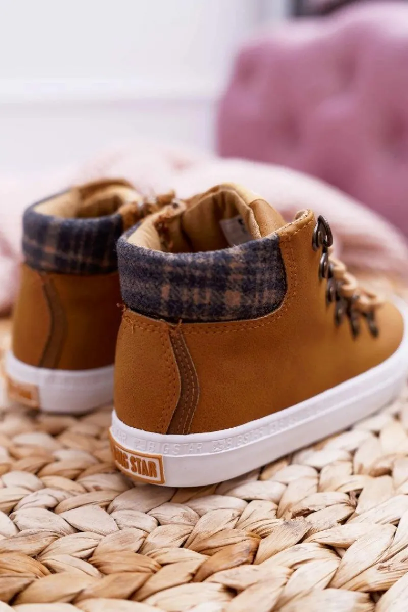 Best Trzewiki Dziecięce Chłopięce Big Star Camel EE374039 Dzieci Chłopięce