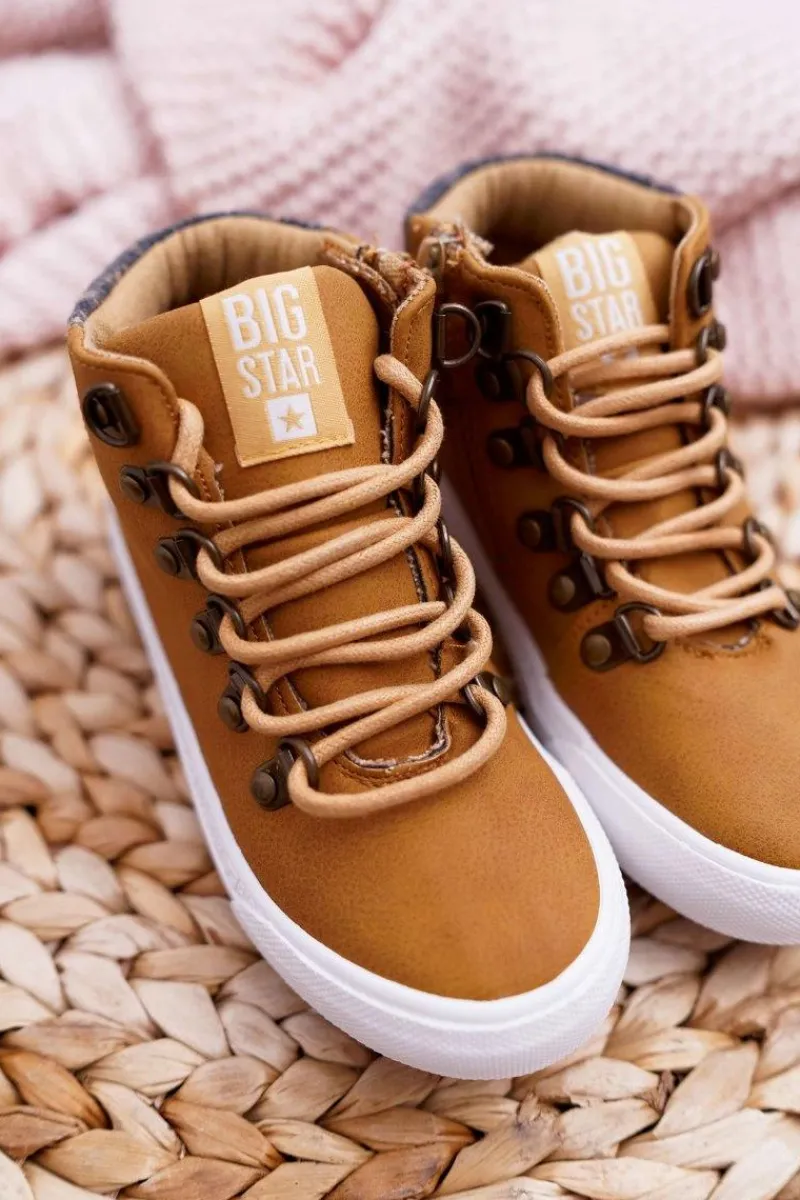 Best Trzewiki Dziecięce Chłopięce Big Star Camel EE374039 Dzieci Chłopięce
