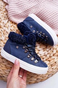 Discount Trzewiki Dziecięce Chłopięce Dziewczęce Big Star Granatowe EE374018 Dzieci Chłopięce|Dziewczęce