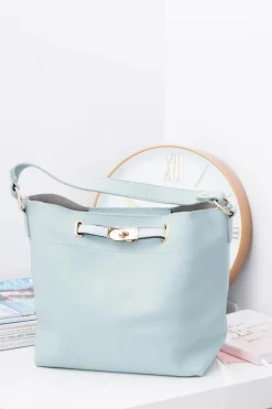 Best Boto Turkusowa Torebka Damska A4 na Ramię