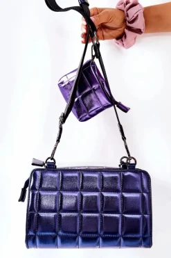 Torebki Nobo|Listonoszki>Nobo Wielofunkcyjna Pikowana Torebka Listonoszka NBAG-K1300 Niebieska