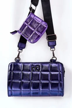 Torebki Nobo|Listonoszki></noscript>Nobo Wielofunkcyjna Pikowana Torebka Listonoszka NBAG-K1300 Niebieska