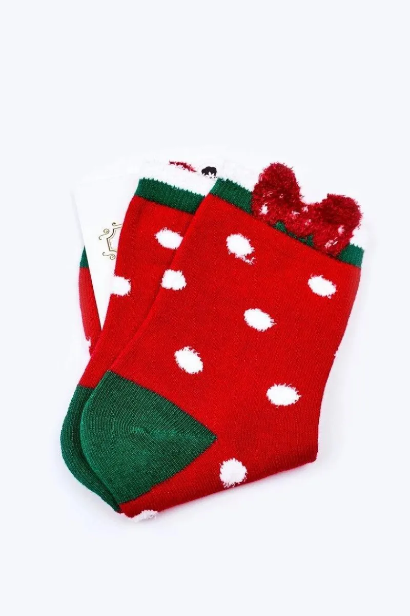 Skarpetki|Skarpetki>Boto Świąteczne Bawełniane Skarpetki W Groszki Czerwone