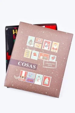 Sale Świąteczny Zestaw Męskich Skarpetek Czerń/Czerwień Skarpetki|Skarpetki