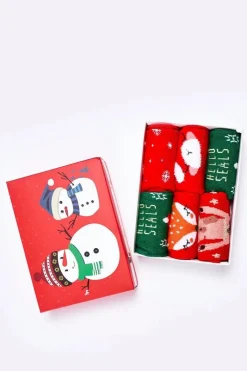 Outlet Boto Świąteczny Zestaw Skarpetek Dziecięcych Mix2