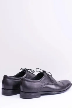 Półbuty Casual></noscript>Boto Wizytowe Męskie Skórzane Półbuty Gerard Czarne