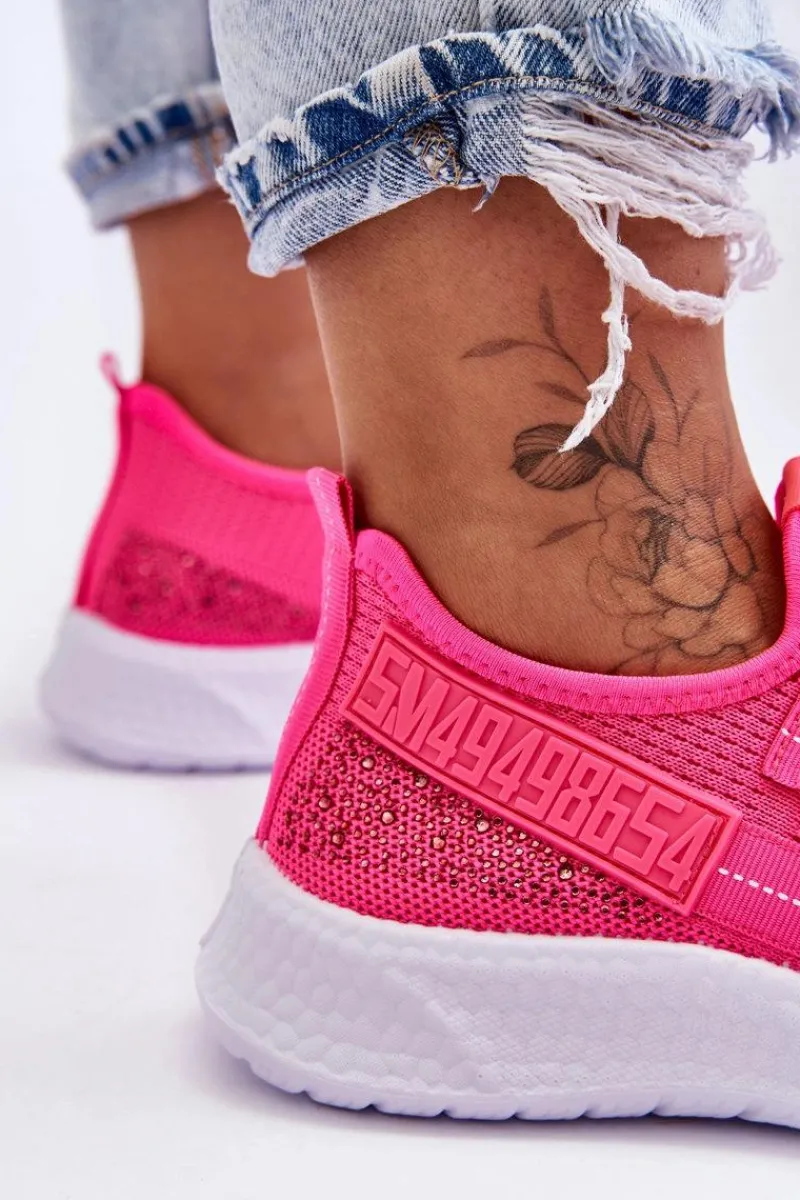 New Boto Wsuwane Damskie Buty Sportowe Neonowy Róż Hold Me!