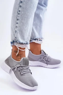 Boto Wsuwane Damskie Buty Sportowe Szare Hold Me!