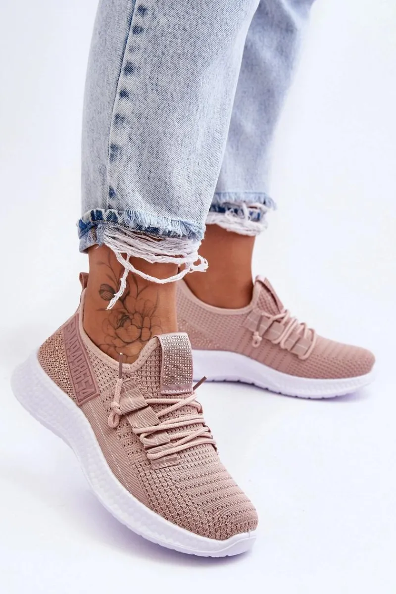New Wsuwane Damskie Buty Sportowe Różowe Hold Me! Damskie Buty Sportowe Na Platformie|Sneakersy Damskie