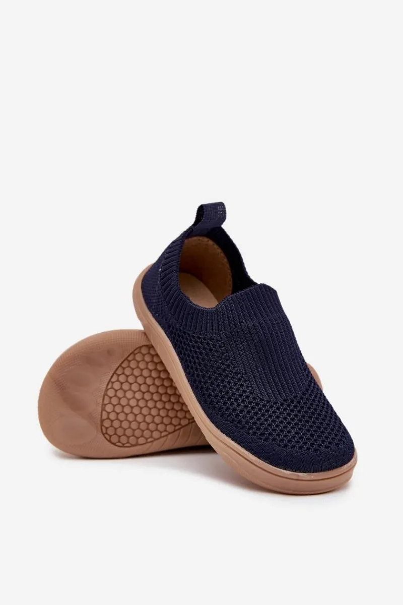 Dziewczęce|Barefoot>Milami Wsuwane Kapcie Barefoot Dziecięce Granatowe Mariselle Niebieski