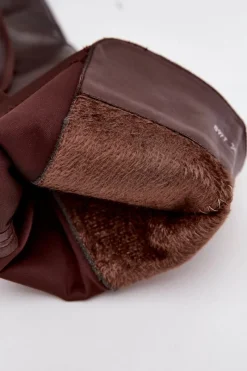 New Boto Wsuwane Kozaki Damskie Z Eko Skóry Czekoladowe Sylvina