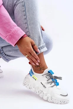 Hot Boto Wsuwane Modne Sneakersy Białe Evolution