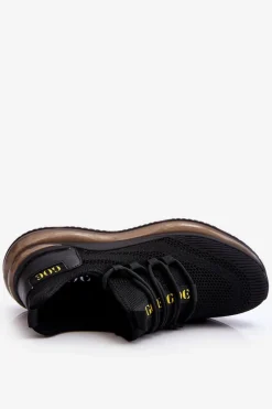 GOE Wsuwane Męskie Buty Sportowe LL1N4024 Czarne