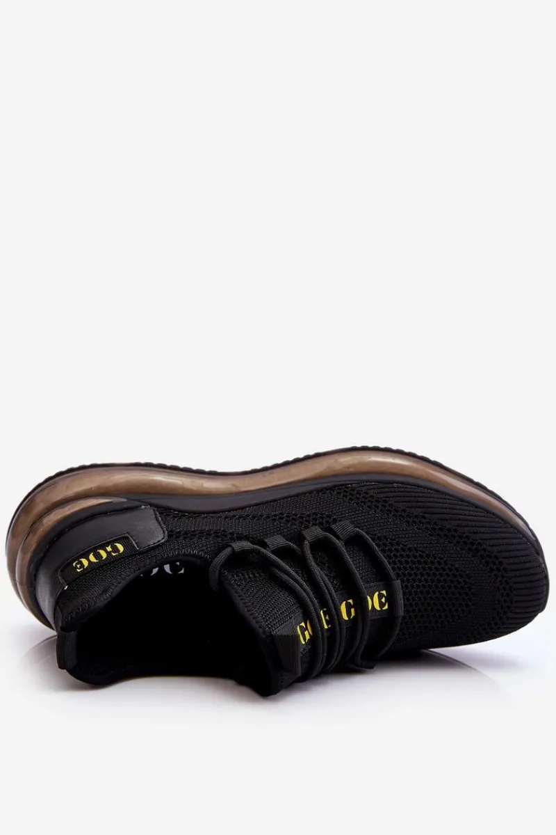 GOE Wsuwane Męskie Buty Sportowe LL1N4024 Czarne