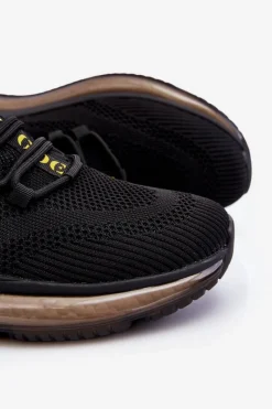 GOE Wsuwane Męskie Buty Sportowe LL1N4024 Czarne
