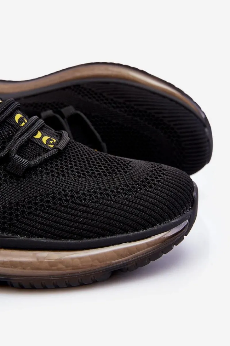 GOE Wsuwane Męskie Buty Sportowe LL1N4024 Czarne