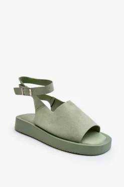 Sandały Płaskie><noscript><img width=