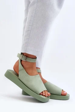 Sandały Płaskie><noscript><img width=