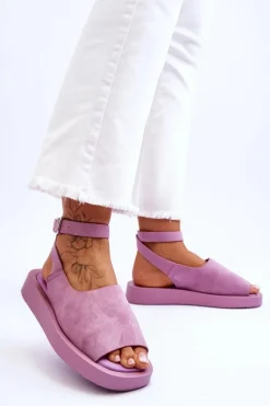 Sandały Płaskie><noscript><img width=