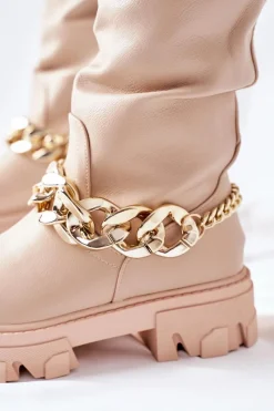 Kozaki Płaskie|Kozaki Przed Kolano></noscript>Boto Wysokie Beżowe Kozaki Cecina