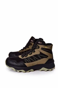 Wysokie Buty Sportowe Wiązane Khaki Deepmark Męskie Obuwie Sportowe Męskie|Botki Męskie