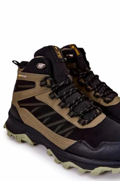 Wysokie Buty Sportowe Wiązane Khaki Deepmark Męskie Obuwie Sportowe Męskie|Botki Męskie