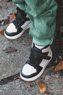 Outlet Wysokie Dziecięce Buty Sportowe Biało-Różowe Teredite Dzieci Chłopięce|Dziewczęce