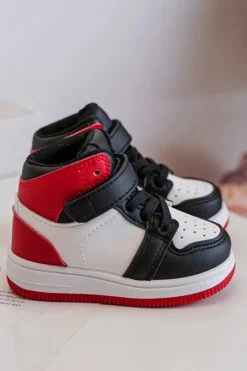 Online Boto Wysokie Dziecięce Buty Sportowe Biało-Czerwone Teredite Biały