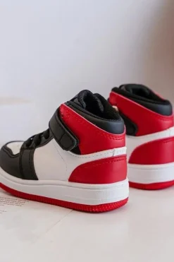 Online Boto Wysokie Dziecięce Buty Sportowe Biało-Czerwone Teredite Biały