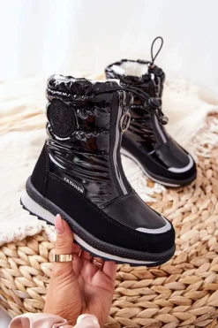 Dziewczęce>Evento Wysokie Śniegowce Ocieplane Wełną Czarne Lucia