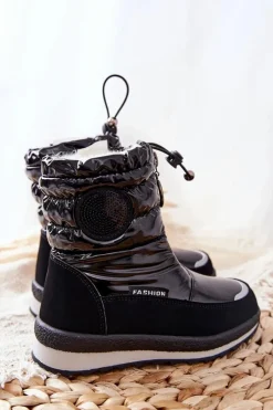 Dziewczęce></noscript>Evento Wysokie Śniegowce Ocieplane Wełną Czarne Lucia