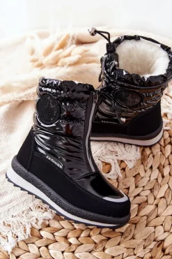 Dziewczęce></noscript>Evento Wysokie Śniegowce Ocieplane Wełną Czarne Lucia