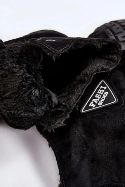 Trampki Ocieplane|Trampki Damskie Wysokie></noscript>Boto Wysokie Ocieplane Zamszowe Trampki Czarne Evren