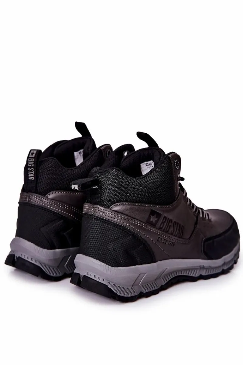 Obuwie Sportowe Męskie>Big Star Shoes Wysokie Sportowe Buty Big Star II174176 Czarne