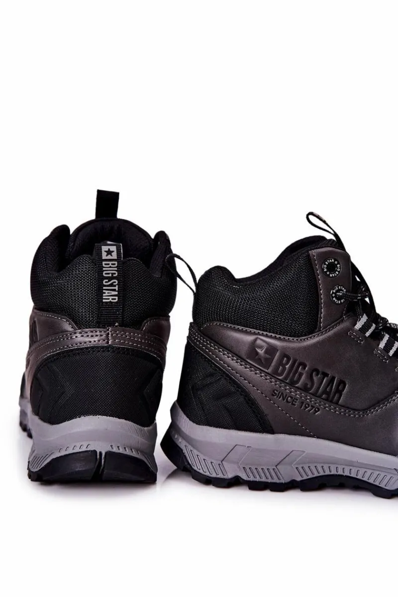Obuwie Sportowe Męskie>Big Star Shoes Wysokie Sportowe Buty Big Star II174176 Czarne