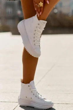 Online Lee Cooper Wysokie Trampki Damskie LCW-25-31-3461L Białe