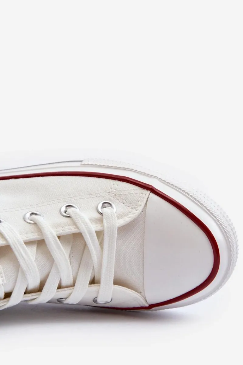 Trampki Męskie Big Star|Trampki Wysokie>Big Star Shoes Wysokie Trampki Męskie Big Star NN174104 Białe Biały