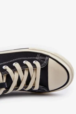 Best Big Star Shoes Wysokie Trampki Męskie Big Star NN174109 Czarne