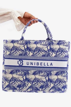 Torebki Klasyczne>Boto Wzorzysta Duża Torebka Granatowa Mooch Niebieski