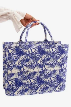 Torebki Klasyczne>Boto Wzorzysta Duża Torebka Granatowa Mooch Niebieski