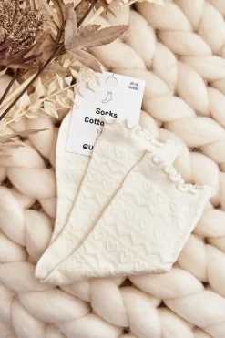 Discount Wzorzyste Skarpety Damskie Białe Wzór 2 Skarpetki|Skarpetki