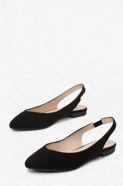 Baleriny Klasyczne></noscript>Boto Zamszowe Baleriny W Szpic Czarne Daisy