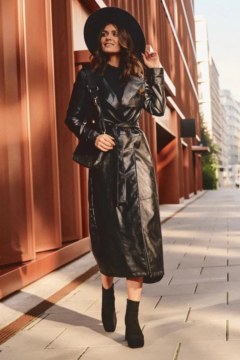 Outlet Boto Zamszowe Botki Na Masywnym Obcasie Czarne Abnous