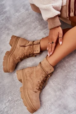 Botki Sznurowane|Botki Zimowe Damskie><noscript><img width=