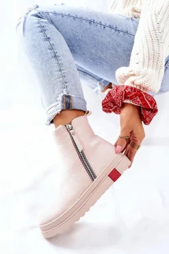 Czarne Botki|Botki Zimowe Damskie><noscript><img width=