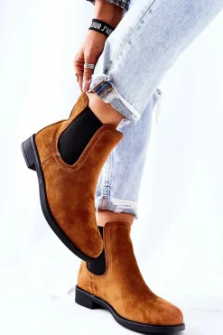 Czarne Botki|Botki Zimowe Damskie><noscript><img width=