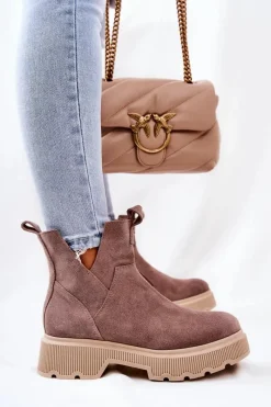 Botki Wiosenne|Brązowe I Beżowe Botki><noscript><img width=